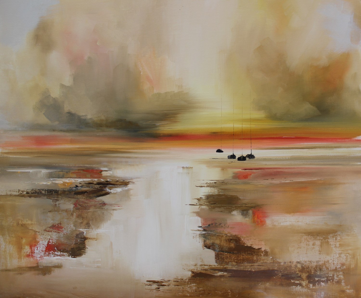 'Sun dipping on the horizon ' by artist Rosanne Barr